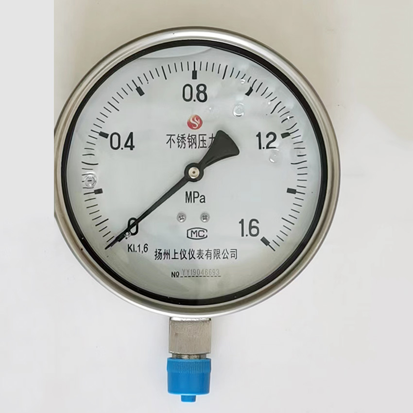 YN-150B不鏽鋼耐(nai)震壓力表